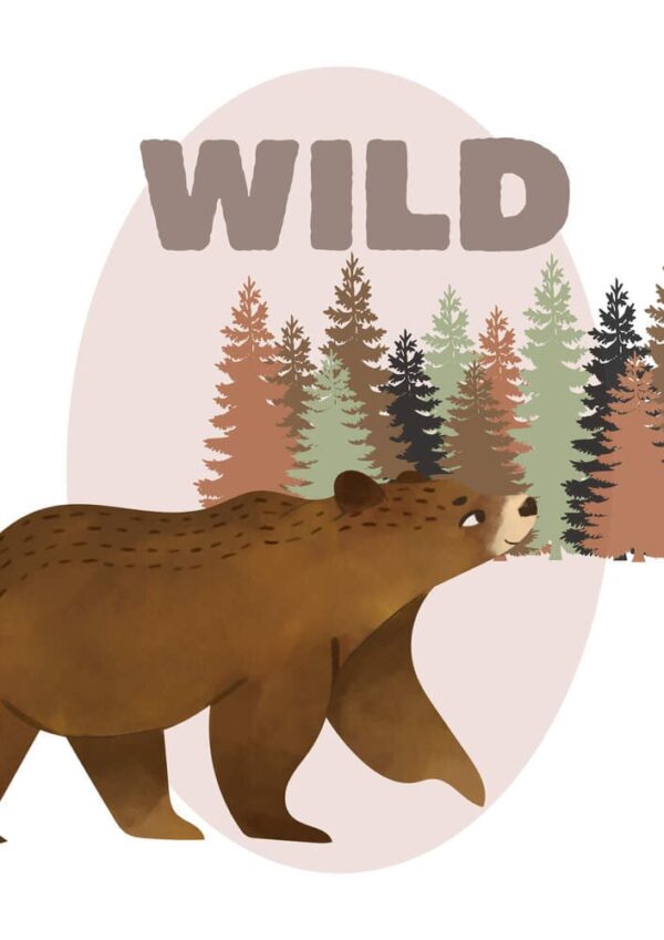 Affiche enfant Wild Ours