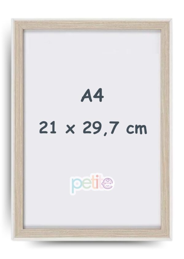Cadre pour affiche A4 couleur chêne