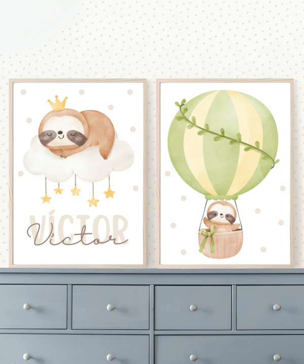 CONJUNTOS_20241231_115634_0001.png Lot d’affiches enfant paresseux et montgolfière vert