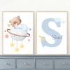 Lot d’affiches enfant ourson dans l’espace