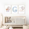 Conjuntos (23) Lot d’affiches enfant ours et lapin bleus