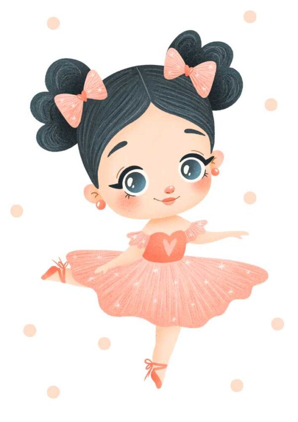Affiche ballerine fille