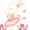 Affiche lapine ballerine