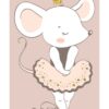 Affiche souris ballerine