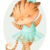 Affiche tigre ballerine