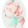 Affiche licorne ballerine