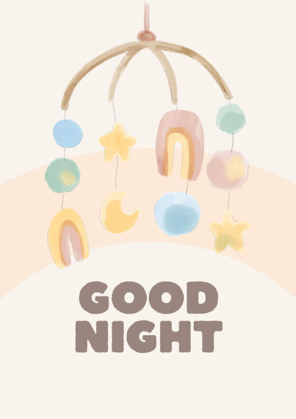 Lamina-infantil-Good-Night.jpg Affiche enfantine Good Night