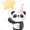 Affiche enfant panda anniversaire