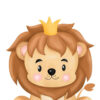Affiche enfant lion