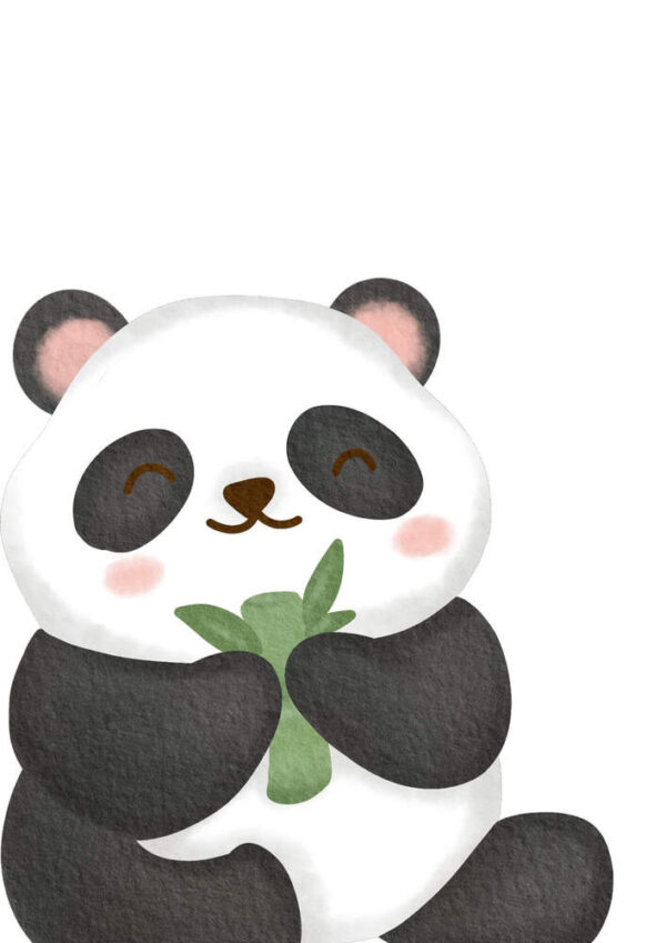 Affiche enfant panda