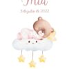 Affiche de naissance ourson