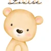 Affiche enfant ourson personnalisée