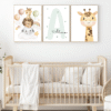 Lot d’affiches enfant animaux et girafe