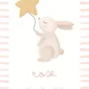 natalicios (16) Affiche de naissance personnalisée lapin aventurier