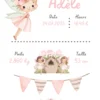 Affiche de naissance personnalisée conte de fées